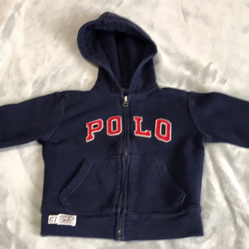 Ralph Lauren full zip hosed sweatshirt